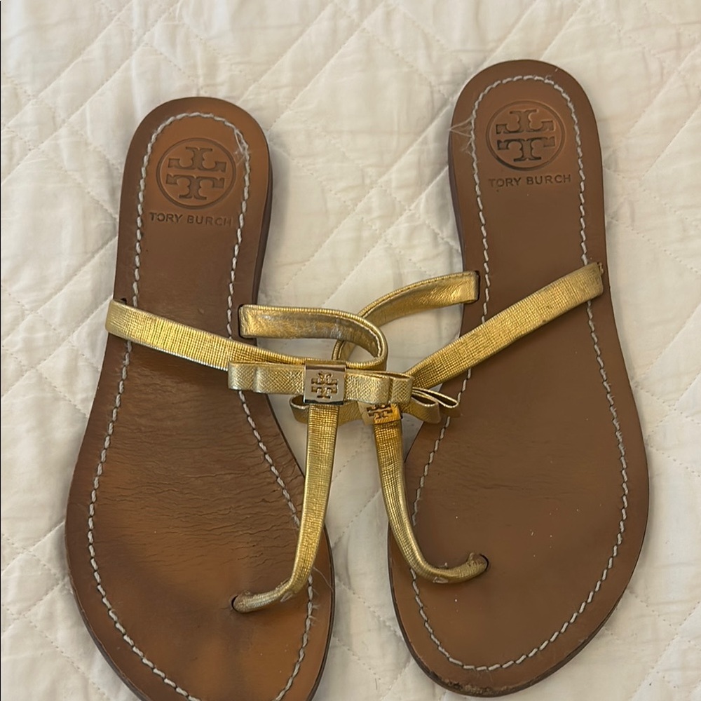 Tory Burch Women's Gold Sandals